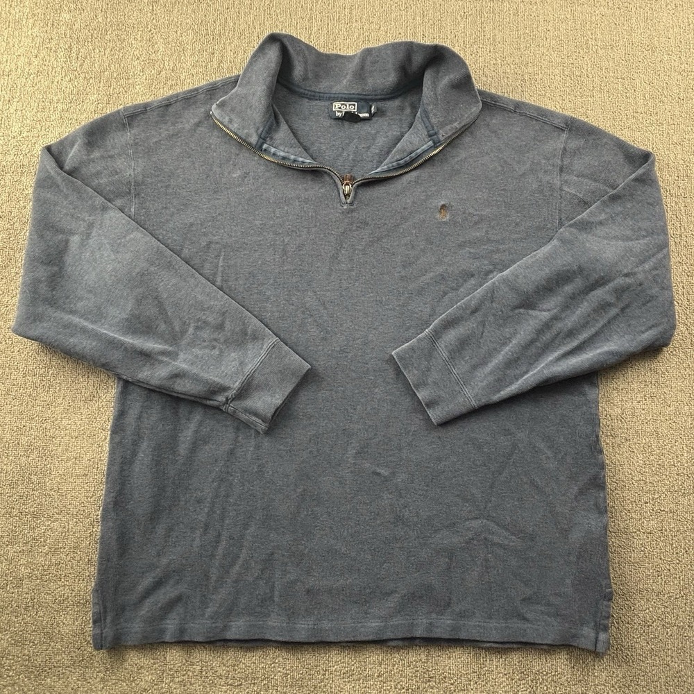 Polo Ralph Lauren Sweater Adult XLT Extra Large Tall Blue Long Sleeve Casual Men